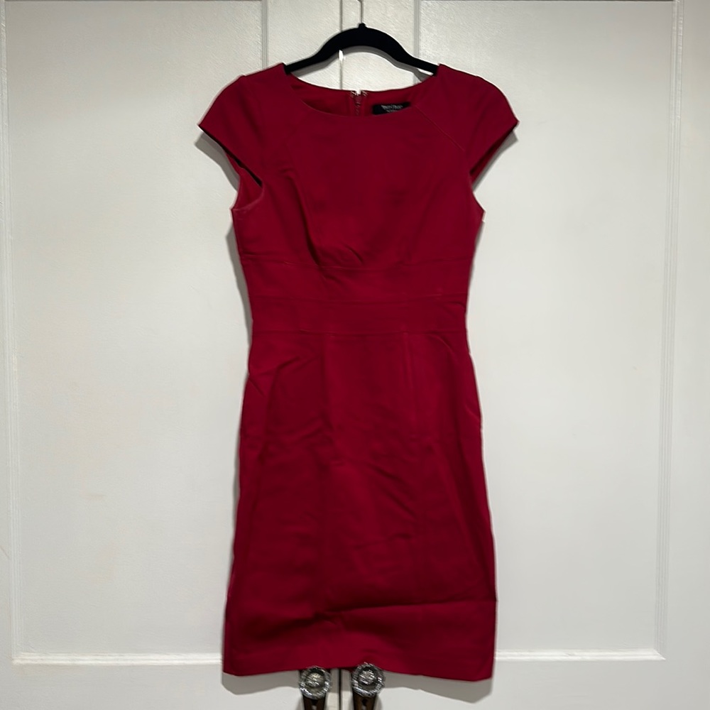 White House Black Market Cranberry red dress